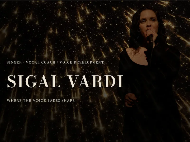 Sigal Vardi creative website shown on desktop and mobile devices